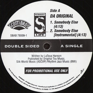 The Furious Five / Da Original : Sun Don't Shine In The Hood / Somebody Else (12", Single, Promo)