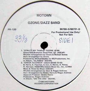 Ozone (5) / Dazz Band / Kagny & The Dirty Rats : Strutt My Thang / Cheek To Cheek / At 15 (12", Promo)