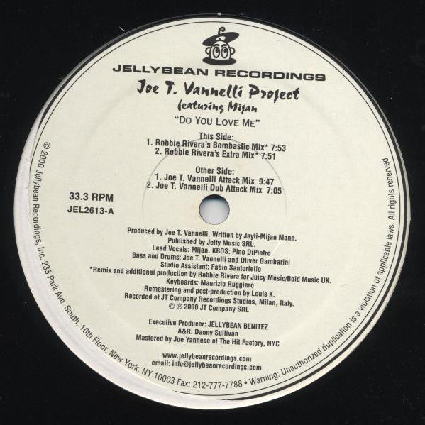 Joe T. Vannelli Project Featuring Mijan : Do You Love Me (12