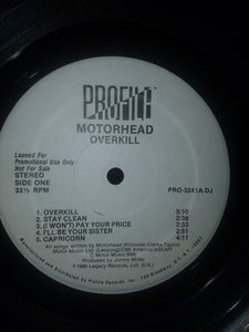 Motörhead : Overkill (LP, Album, Promo, RE)