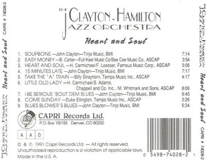 The Clayton-Hamilton Jazz Orchestra : Heart And Soul (CD)