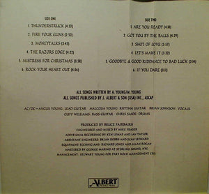 AC/DC : The Razors Edge (Cass, Album, Club, SR)