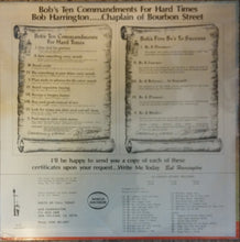 Load image into Gallery viewer, Bob Harrington : Bob's Ten Commandments For Hard Times (LP, Album)
