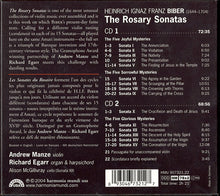 Load image into Gallery viewer, Biber*, Andrew Manze, Richard Egarr : The Rosary Sonatas = Die Rosenkranz-Sonaten = Les Sonates Du Rosaire (2xCD, Album)
