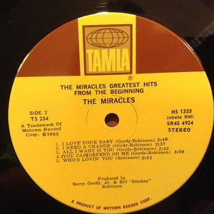 The Miracles : Greatest Hits From The Beginning (2xLP, Comp)