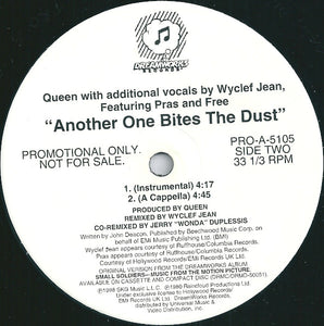 Queen With Additional Vocals By Wyclef Jean Featuring Pras* And Free (2) : Another One Bites The Dust (12", Promo)