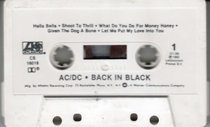 AC/DC : Back In Black (Cass, Album, RE)