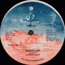 Load image into Gallery viewer, Junior Reid : One Blood / Married Life (12&quot;)