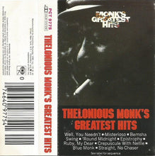 Load image into Gallery viewer, Thelonious Monk : Greatest Hits (Cass, Comp)