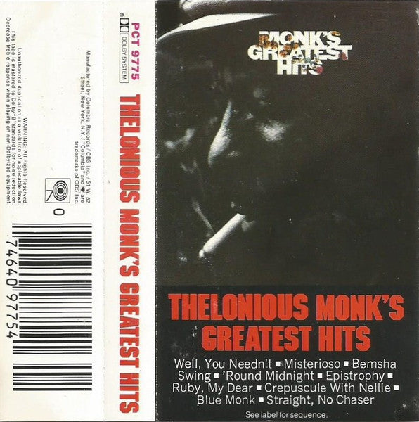 Thelonious Monk : Greatest Hits (Cass, Comp)