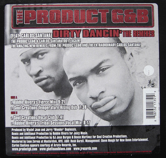 The Product G&B Featuring Carlos Santana : Dirty Dancin' (Remixes) (12