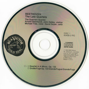 Beethoven* / Guarneri Quartet : The Late String Quartets Opp. 127, 130, 131, 132, 135 (3xCD, Album, RE, RM)