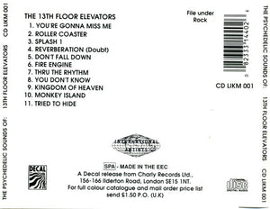 The 13th Floor Elevators* : The Psychedelic Sounds Of The 13th Floor Elevators (CD, Album, RE, Pil)