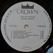 Load image into Gallery viewer, Bobby Wayne (4) : Big In Vegas (LP)