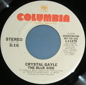 Crystal Gayle : The Blue Side (7", Single, Promo)