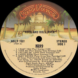 Kiss : Rock And Roll Over (LP, Album, San)