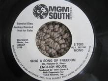 Load image into Gallery viewer, English House : Sing A Song Of Freedom (7", Mono, Promo)