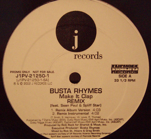 Busta Rhymes : Make It Clap (Remix) (12
