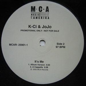 K-Ci & JoJo : It's Me (12", Promo)