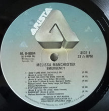 Load image into Gallery viewer, Melissa Manchester : Emergency (LP, Album)