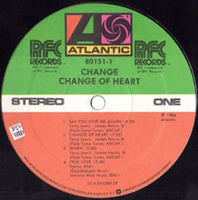 Load image into Gallery viewer, Change : Change Of Heart (LP, Album, SP )