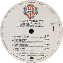 Load image into Gallery viewer, The Yellowjackets* : Mirage À Trois (LP, Album, Win)