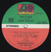 Load image into Gallery viewer, Gino Soccio : Try It Out (12&quot;, Promo, SP )