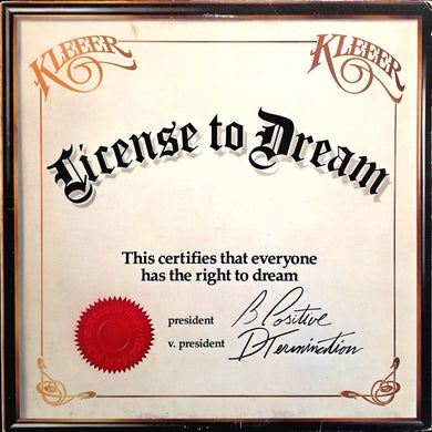 Kleeer : License To Dream (LP, Album, SP )