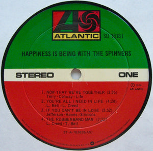 Spinners : Happiness Is Being With The Spinners (LP, Album, MO )