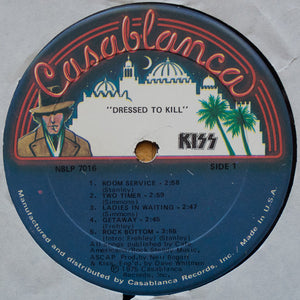 Kiss : Dressed To Kill (LP, Album, Ric)