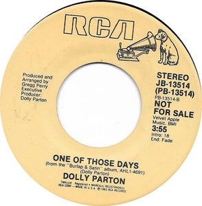 Dolly Parton : Potential New Boyfriend / One Of Those Days (7", Single, Promo)