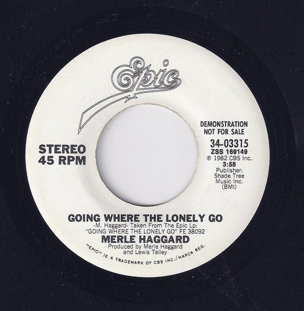 Merle Haggard : Going Where The Lonely Go (7