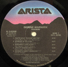 Load image into Gallery viewer, Dionne Warwick : Friends (LP, Album, Ind)