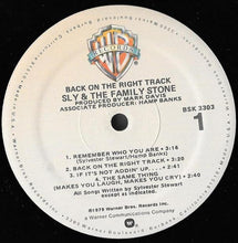 Load image into Gallery viewer, Sly &amp; The Family Stone : Back On The Right Track (LP, Album, Spe)
