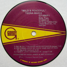 Load image into Gallery viewer, Teena Marie : Wild And Peaceful (LP, Album)