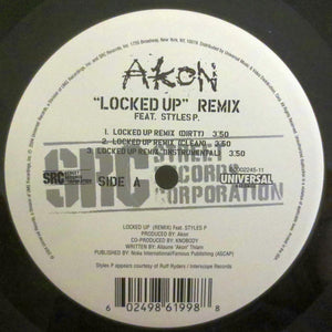 Akon Feat. Styles P.* : Locked Up (Remix) (12", Single)