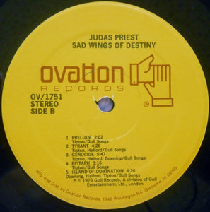 Judas Priest : Sad Wings Of Destiny (LP, Album, RE)