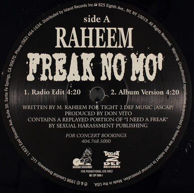 Raheem* : Freak No Mo' (12