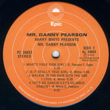 Load image into Gallery viewer, Danny Pearson : Barry White Presents Mr. Danny Pearson (LP, Album)