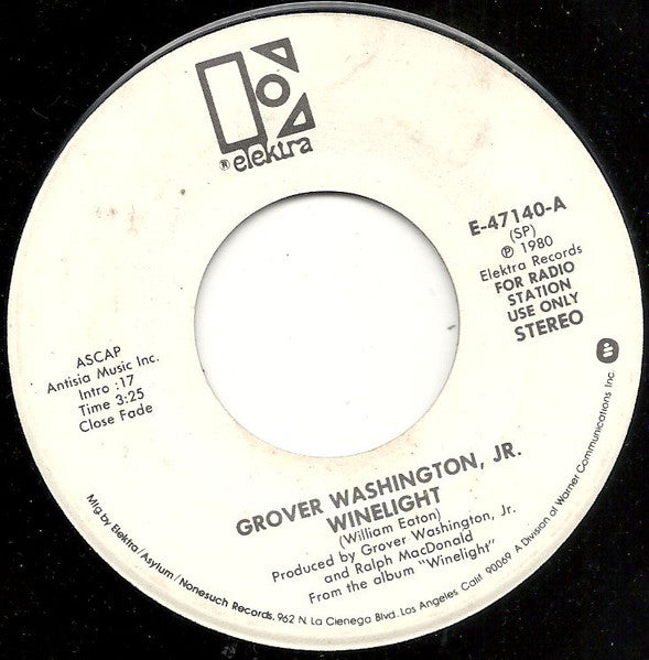 Grover Washington, Jr. : Winelight (Stereo) / Winelight (Mono) (7