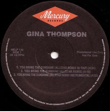 Load image into Gallery viewer, Gina Thompson : You Bring The Sunshine (12", Promo)