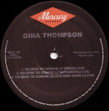Load image into Gallery viewer, Gina Thompson : You Bring The Sunshine (12", Promo)