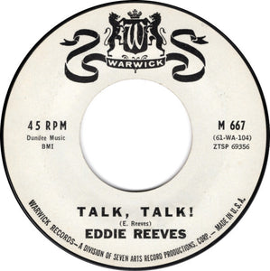 Eddie Reeves : Talk Talk / Cry Baby (7", Single)