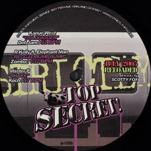 Various : Top Secret! - July 2005 Reloaded (12")