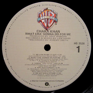 Chaka Khan : What Cha' Gonna Do For Me (LP, Album, Jac)