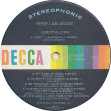Load image into Gallery viewer, Loretta Lynn : Here I Am Again (LP, Album, Club, Jac)