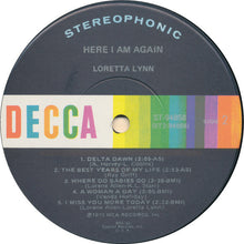 Load image into Gallery viewer, Loretta Lynn : Here I Am Again (LP, Album, Club, Jac)