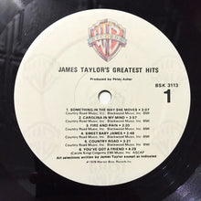 Load image into Gallery viewer, James Taylor (2) : Greatest Hits (LP, Comp, RE, Spe)