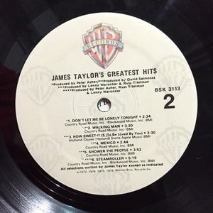 James Taylor (2) : Greatest Hits (LP, Comp, RE, Spe)