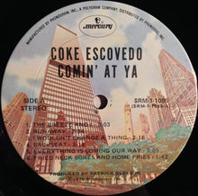 Load image into Gallery viewer, Coke Escovedo : Comin&#39; At Ya! (LP, Album, Ter)